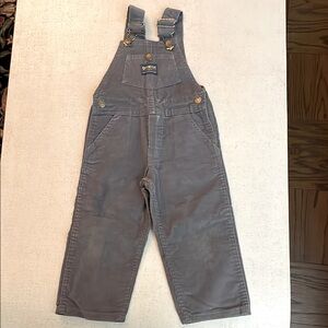 Vintage OshKosh B'gosh Gray Vestbak Corduroy Overalls